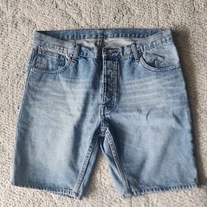 Cheap Monday Mens Mid Line Size 34 Button Fly Blue Jean Shorts Urban Outfitters